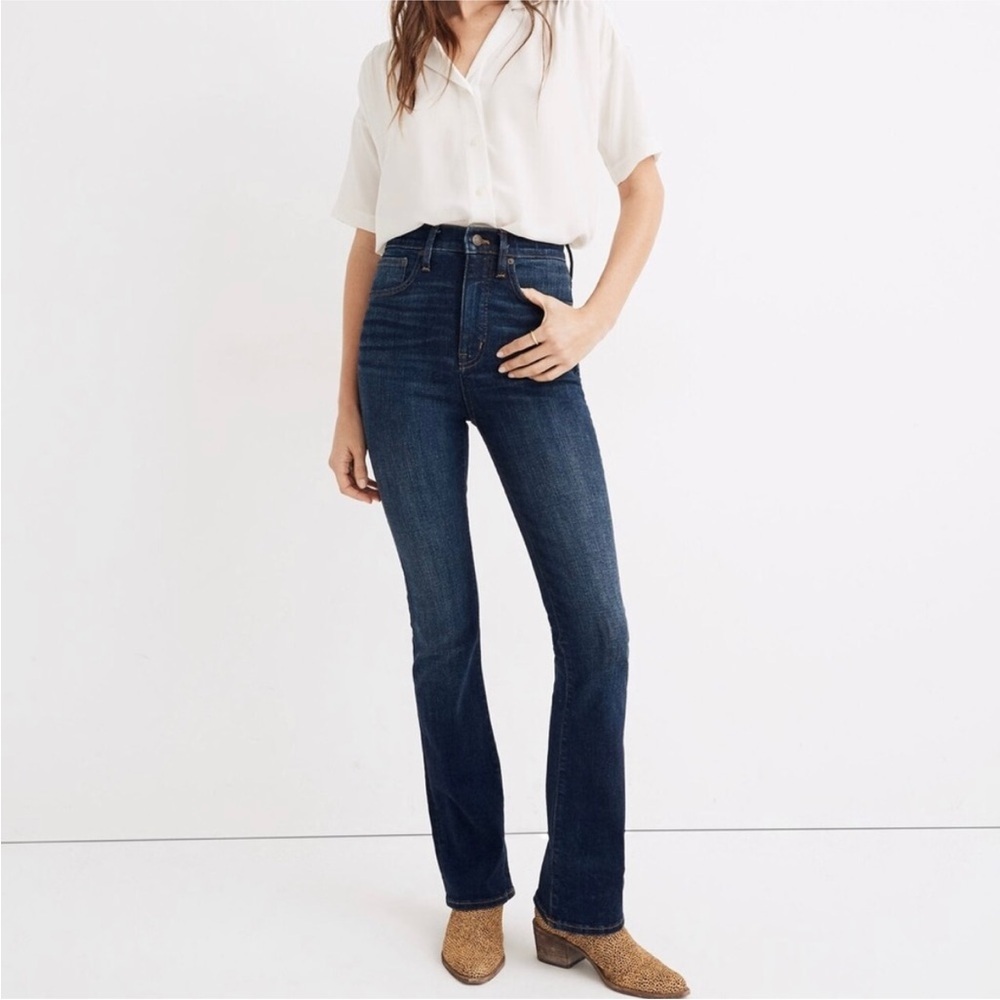 Madewell Dark Indigo Flare Jeans